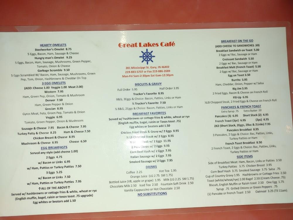 Great Lakes Cafe Menu image 4